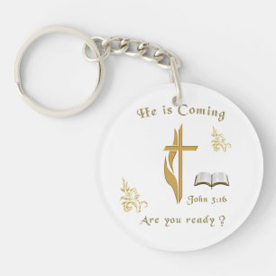 Scripture John 3:16 Key Ring