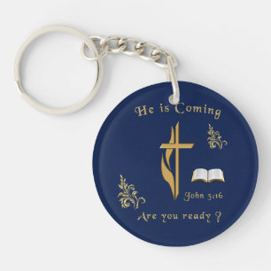 Scripture John 3:16 Key Ring