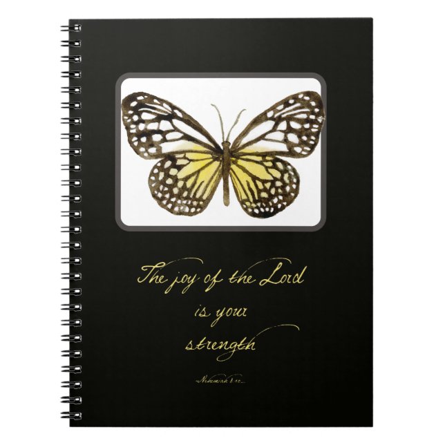 Scripture Journal Watercolor Butterfly (Front)