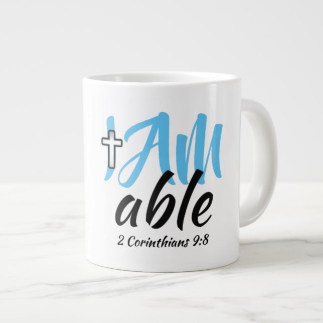 "Scripture" Jumbo Mug (Front Right)