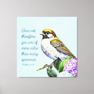 Scripture Matthew 10:31 Canvas Print