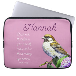 Scripture Matthew 10:31 Laptop Sleeve