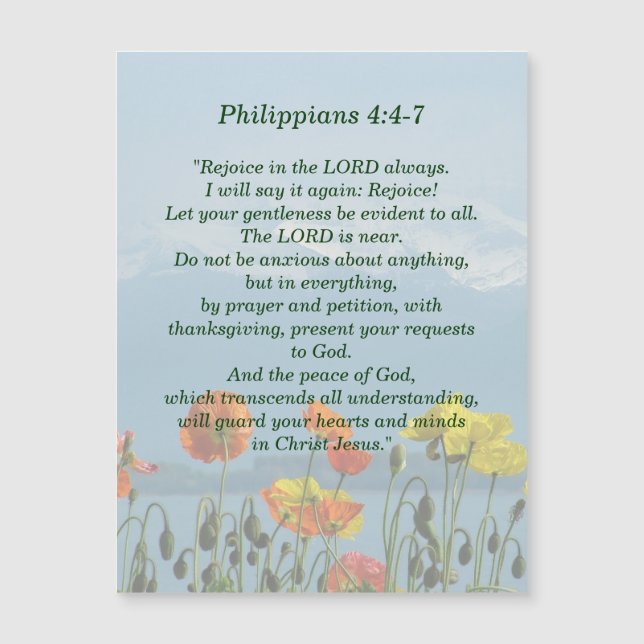 Scripture Meditation Magnet (Front)