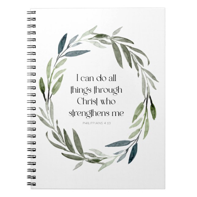 Scripture Notebook | Philippians 4:13 (Front)