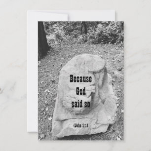 Scripture of Encouragement Flat Greeting Card