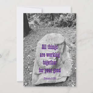 Scripture of Encouragement Flat Greeting Card