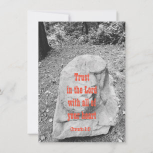 Scripture of Encouragement Flat Greeting Card