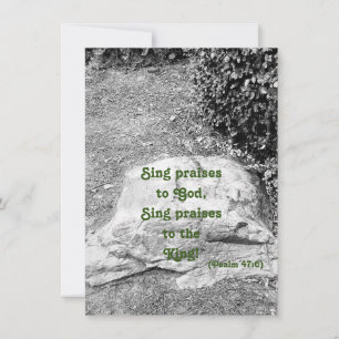 Scripture of Praise Flat Greeting Card