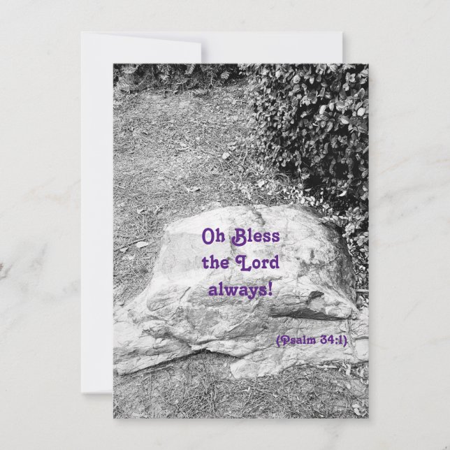 Scripture of Praise Flat Greeting Card (Front)
