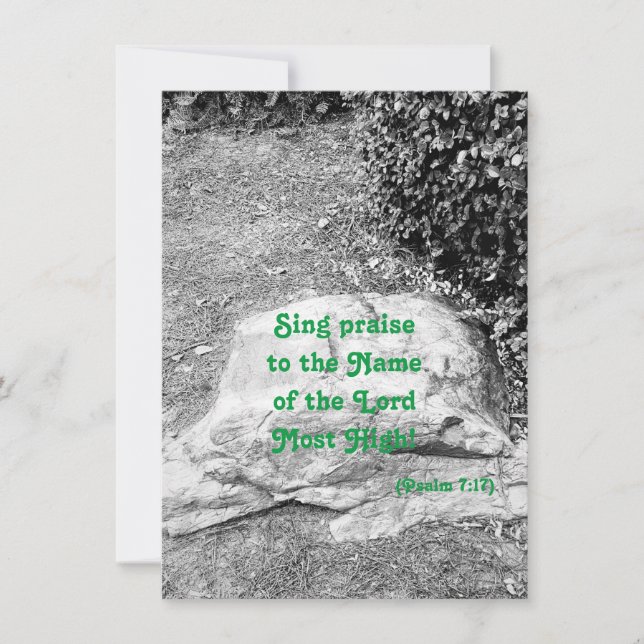 Scripture of Praise Flat Greeting Card (Front)