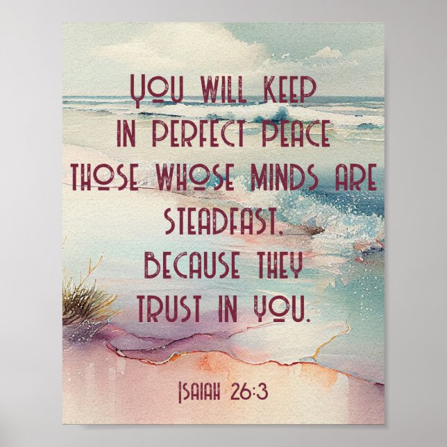 Scripture on Peace Poster (Front)