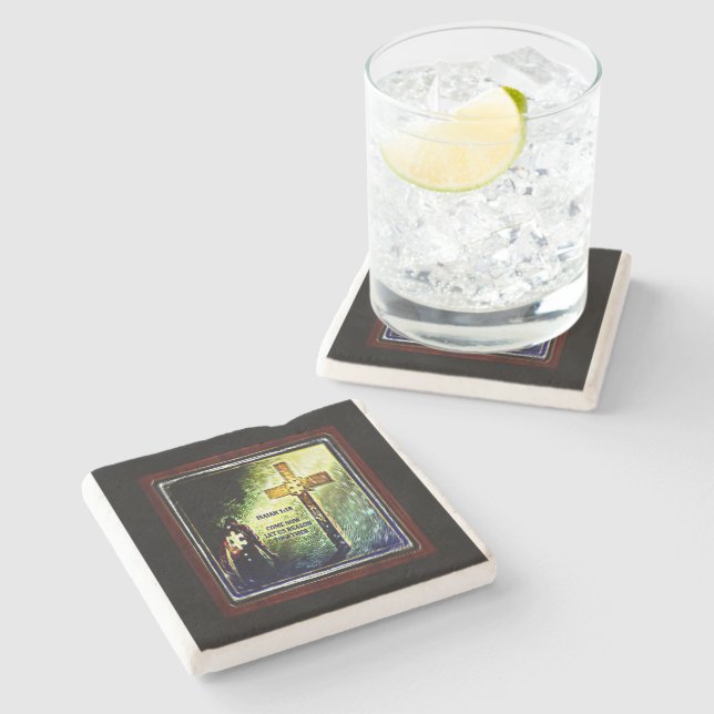 Scripture Pictures 05 Stone Coaster (Side)