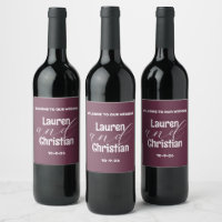 Scripture Plum Square Wedding 