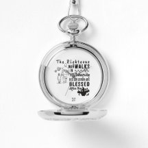 Scripture Pocket Watch Father's Day Proverbs 20:7