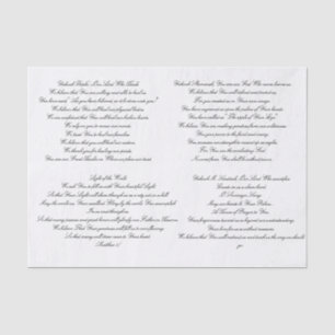 Scripture Prayer Decoupage' Tissue Paper