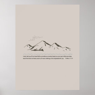 Scripture Prints Faith That Move Mountain