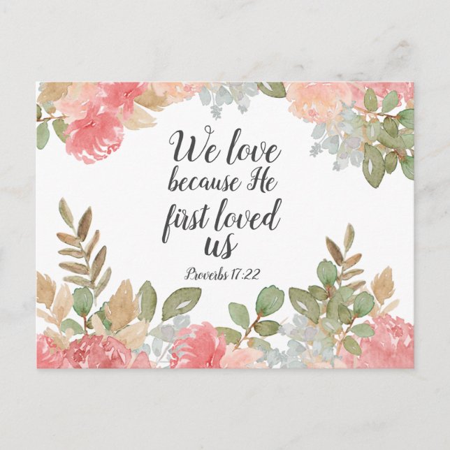 Scripture Proverbs 17:22 Postcard (Front)