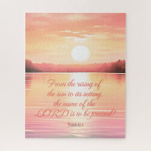 Scripture Psalm 113:3 Jigsaw Puzzle