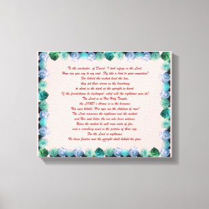 Scripture, Psalm 11, Bible Verse, Canvas Print