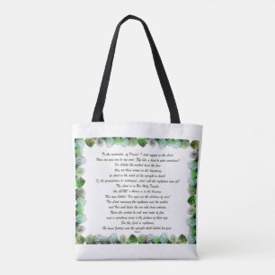 Scripture, Psalm 11, Bible Verse, Tote Bag