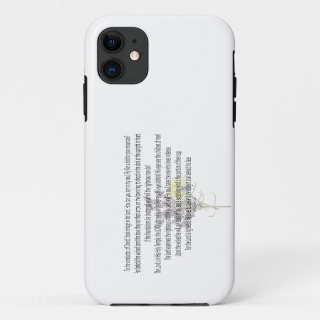 Scripture, Psalm 11, Case-Mate iPhone Case (Back)