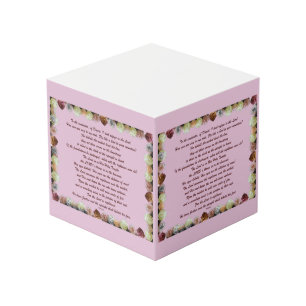 Scripture, Psalm 11, Flowerful Cube