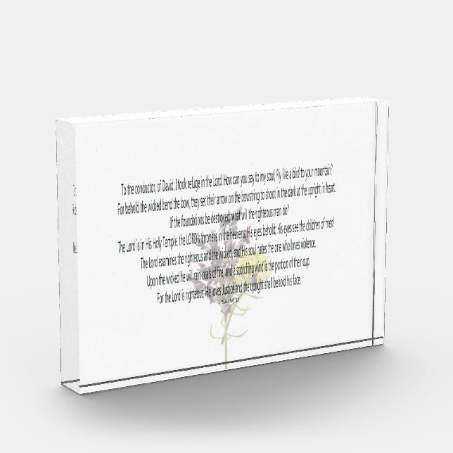Scripture, Psalm 11, Photo Block (Left)