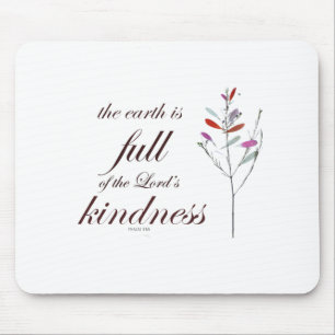 Scripture, Psalm 33, Kindness, Mouse Mat