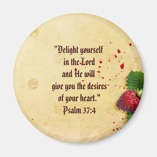 Scripture Psalm 37 magnet (Front)