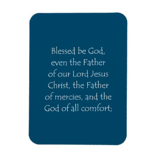 Scripture Quote 2 Corinthians 1 3 Magnet