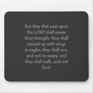 Scripture Quote Isaiah 40 31 Mouse Mat