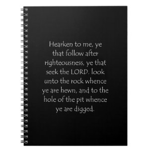 Scripture Quote Isaiah 51 1 Notebook