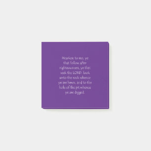 Scripture Quote Isaiah 51 1 Post-it Notes
