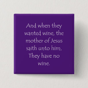 Scripture Quote John 2 3 15 Cm Square Badge