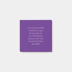 Scripture Quote John 3 16 Post-it Notes