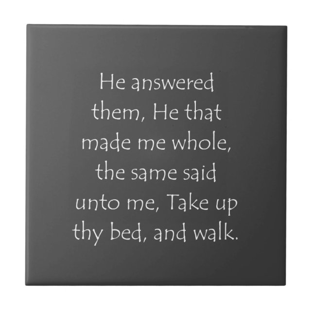 Scripture Quote John 5 11 Tile (Front)