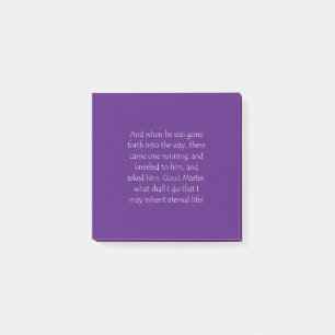 Scripture Quote Mark 10 17 Post-it Notes