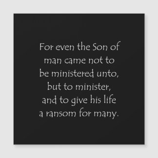 Scripture Quote Mark 10 45