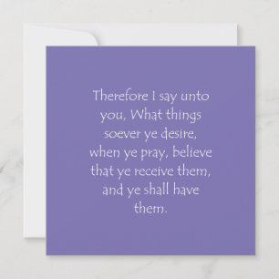 Scripture Quote Mark 11 24 Invitation