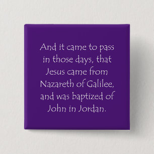 Scripture Quote Mark 1 9 15 Cm Square Badge
