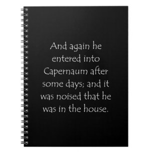 Scripture Quote Mark 2 1 Notebook