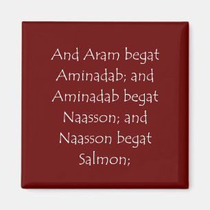 Scripture Quote Matthew 1 4 Magnet