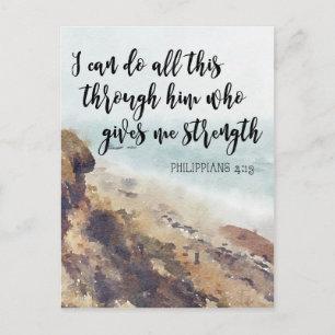 scripture quote notecard philippians postcard