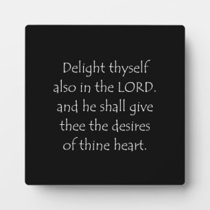 Scripture Quote Psalms 37 4 Plaque