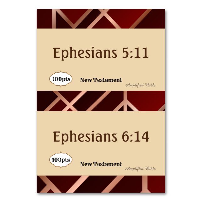 Scripture Reference Card for Game (Back)