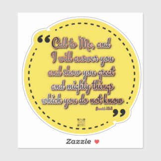 Scripture Sticker