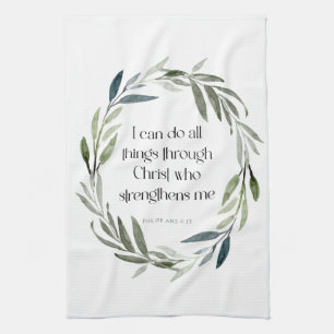 Scripture Tea-Towel    Philippians 4:13 Tea Towel