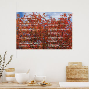 Scripture Template, Psalm 23, The Lord's Prayer Poster