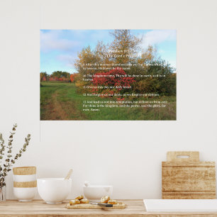Scripture Template,  The Lord's Prayer Poster