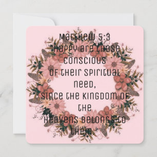 Scripture Verse Spiritual Matthew Kingdom